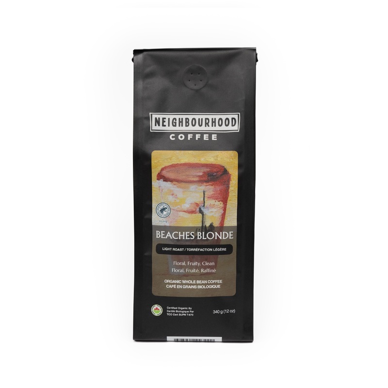 Neighbourhood Coffee Beaches Blond - Light Roast | 100% Organic, Premium Arabica  340g / Ground