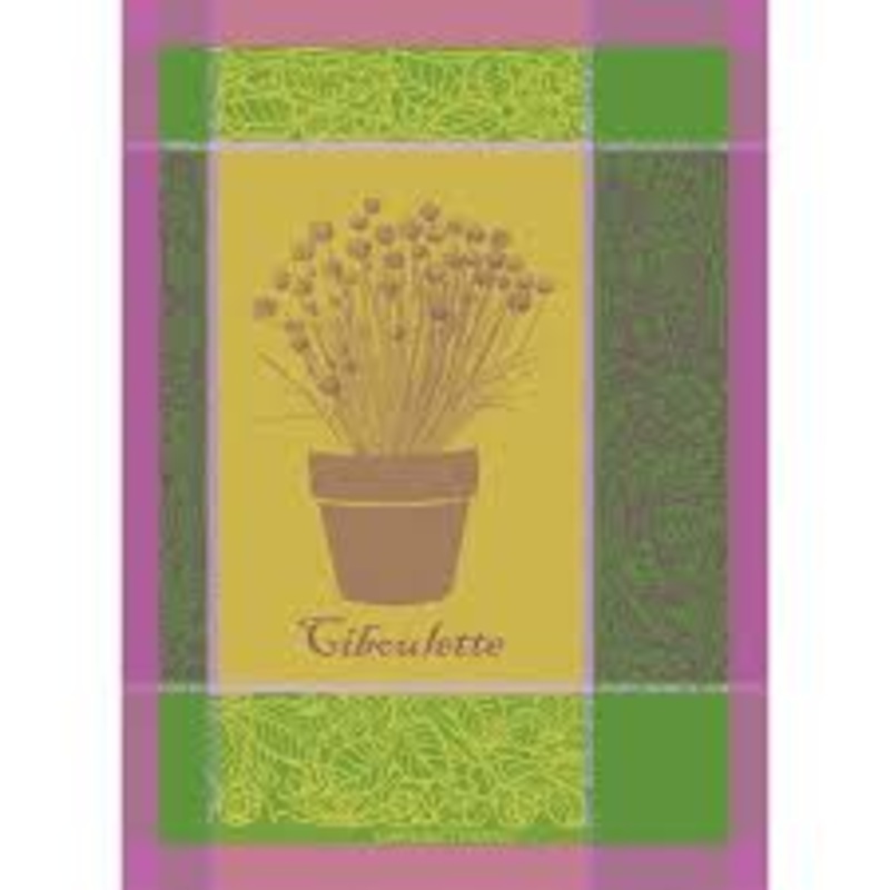 Garnier-Thiebaut Tea Towels - Ciboulette Menthol