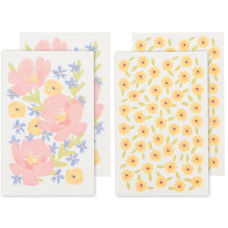 Now Designs by Danica  Full Bloom Pop Up Sponges Set of 4 Assorted