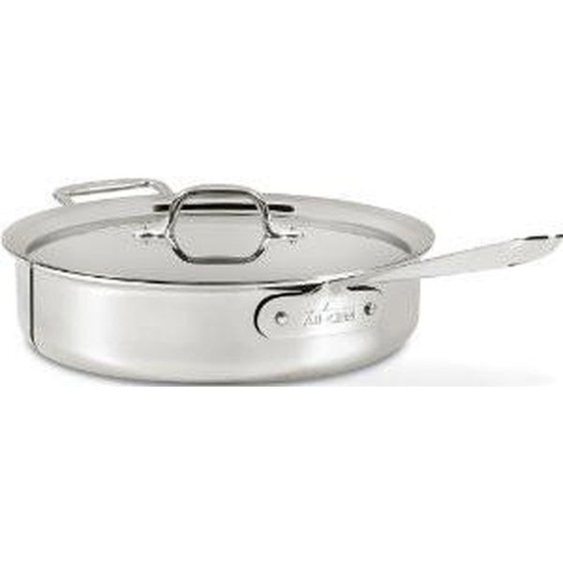 All-Clad d3 4qt Stainless Steel Saut Pan w/Lid