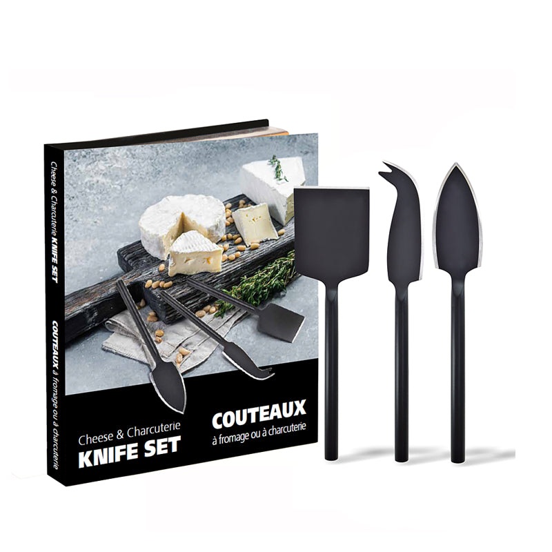 Danesco Natural Living Cheese knives set of 3 - Black