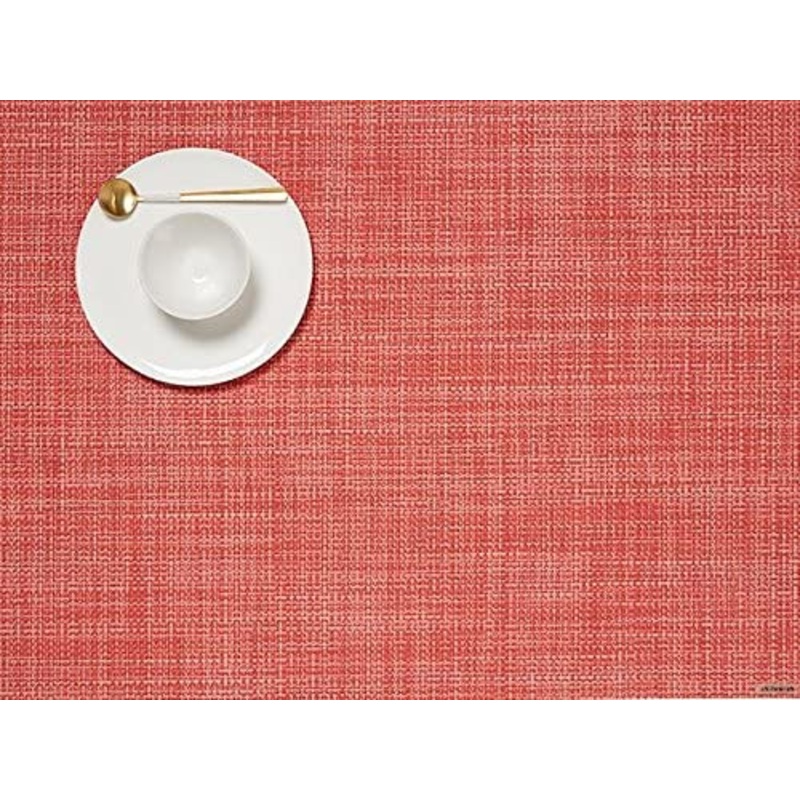 Chilewich Table Mats - Mini Basketweave / Guava