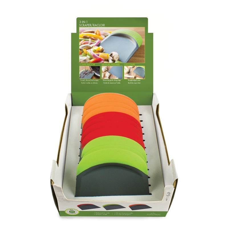 Dough Scraper (3 in 1) - Red