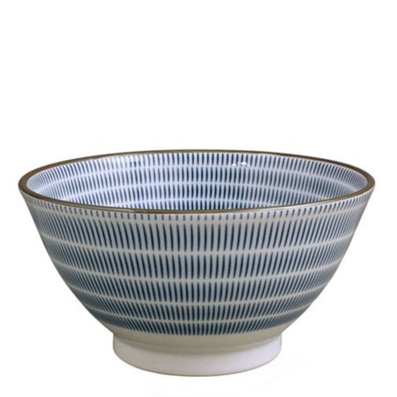 Miya Sen Colors Noodle Bowl - Blue / 7.5" x 4"
