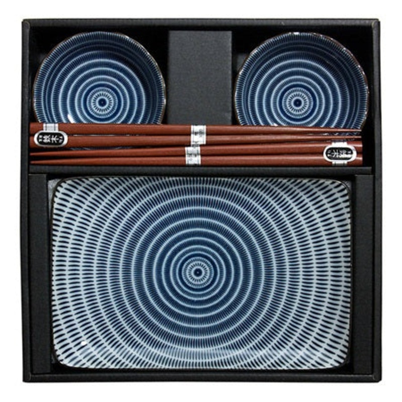 Miya Sendan Blue Sushi Set