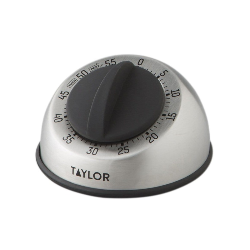 Taylor Mechanical 60min Timer Stainless Steel