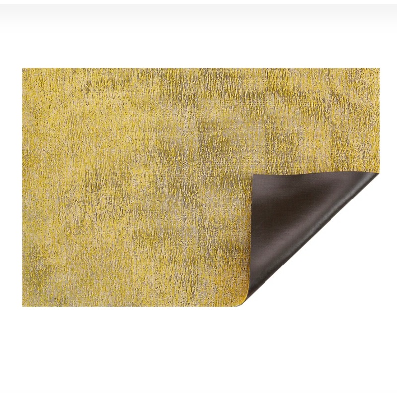 Chilewich Indoor Outdoor Shag Doormat - Heathered / Lemon / 18x28"