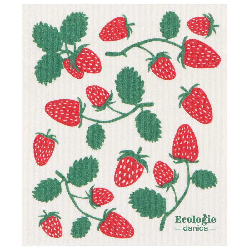 Ecologie Swedish Dish Cloth - Strawberries