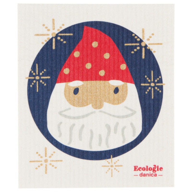 Ecologie Swedish Dish Cloth - Santa Ornament