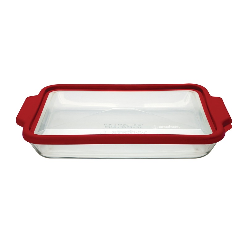 Anchor Hocking True Fit Glass Baking Dish - 13.25 x 9.25 / 3 QT