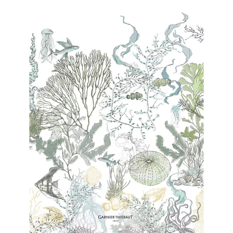Garnier-Thibaut Kitchen Towel - Balade marine verde