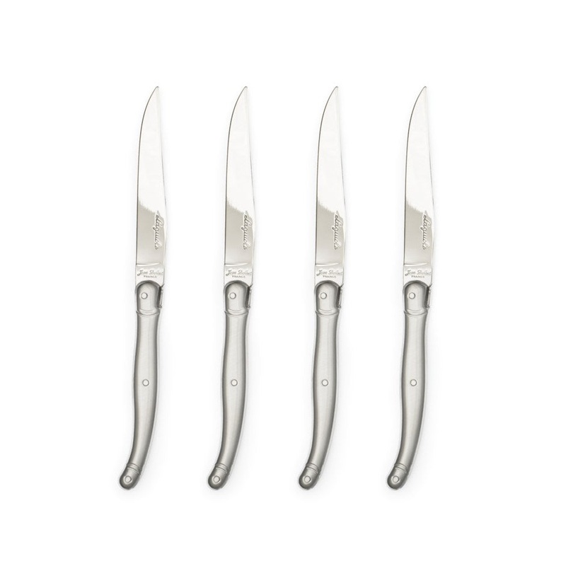 Laguiole Jean Dubost Smooth Steak Knife Set of 4 - Stainless Steel