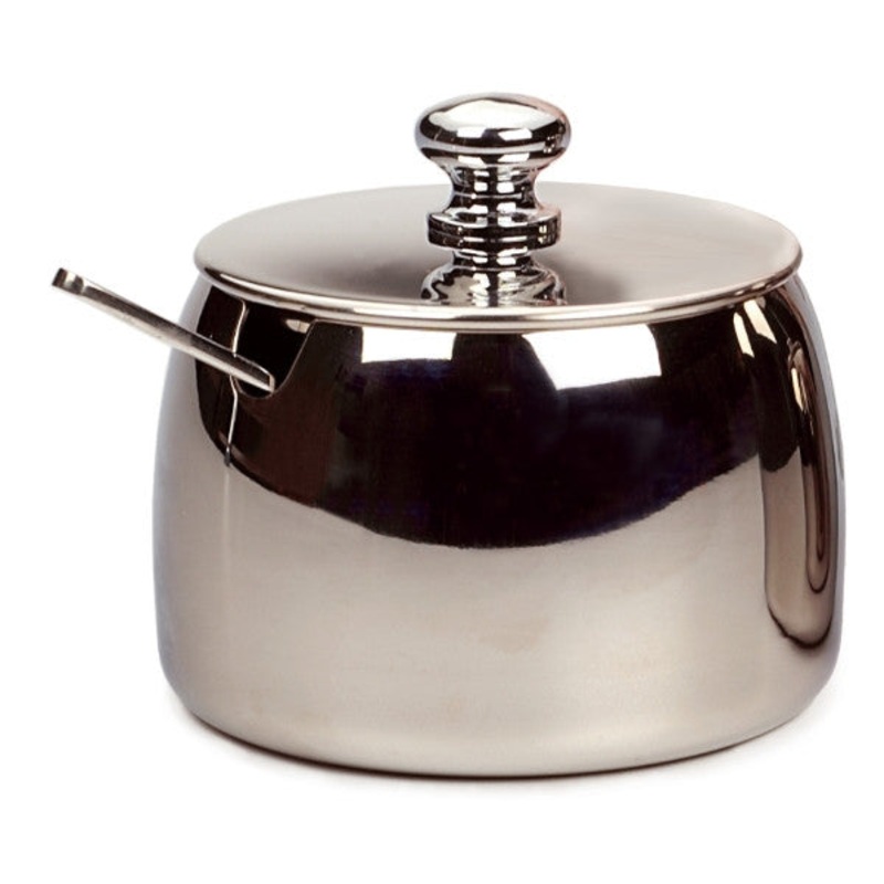 RSVP Stainless Steel Sugar Bowl with Spoon