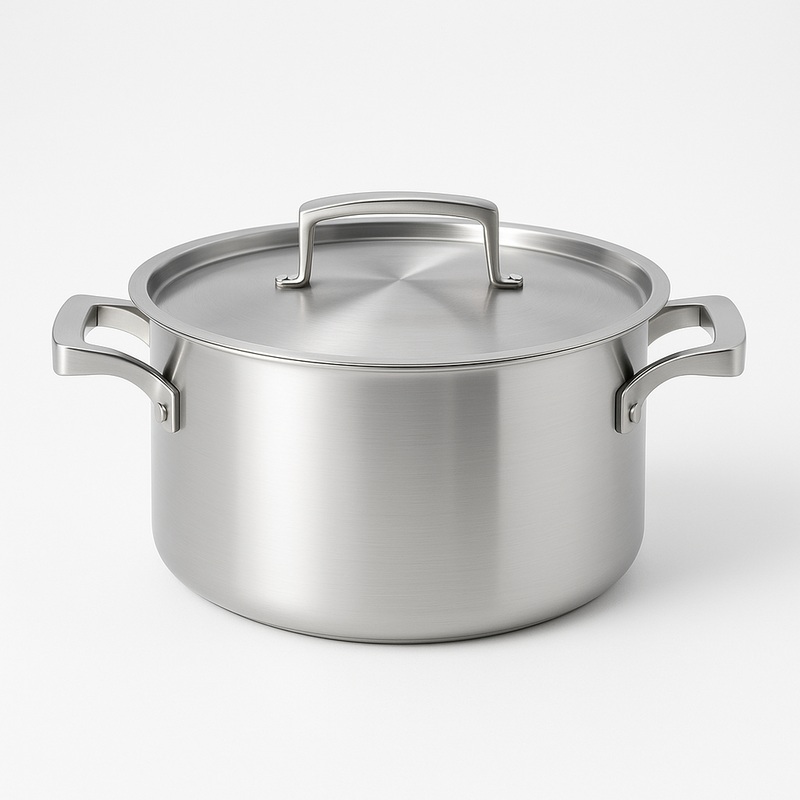 Browne Thermalloy Tri-Ply Saucepan with lid, 4QT / 22 cm