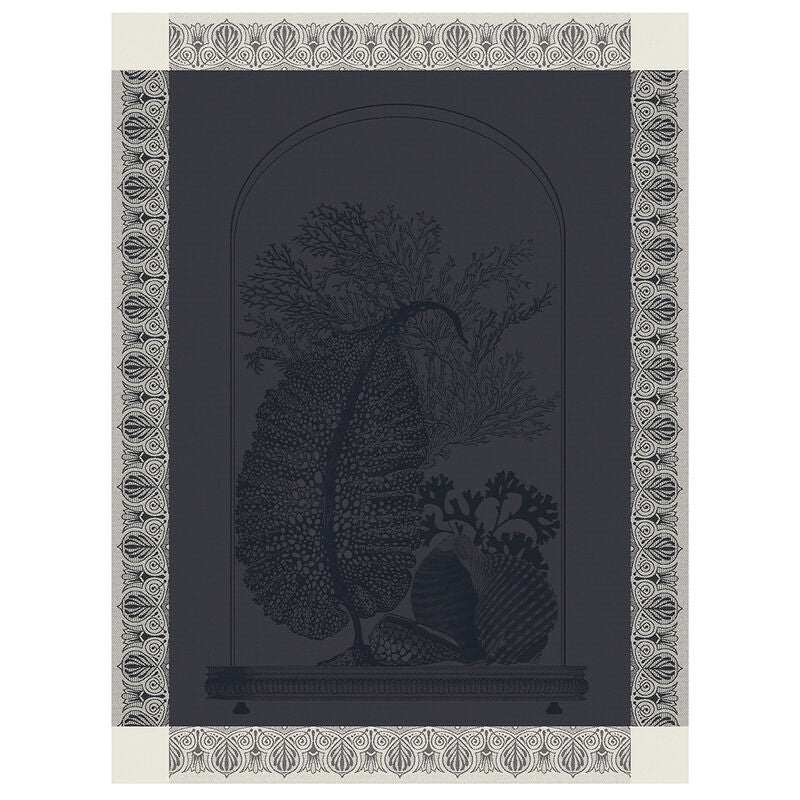 Jacquard Franais Cotton Tea Towel - Curiosits Minrales / Gris