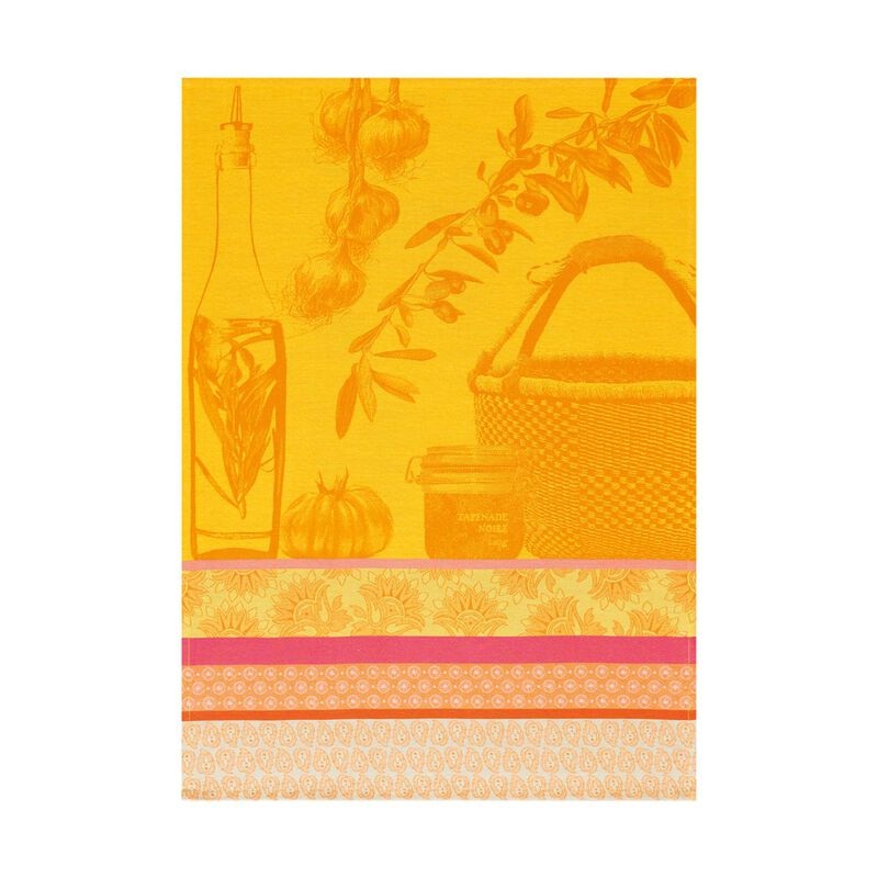 Jacquard Franais Cotton Tea Towel  - Saveurs de Provence / Citron