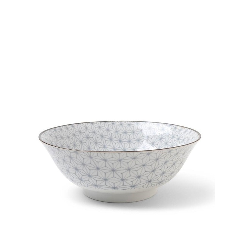 Miya Asanoha 7.25" Bowl - Grey
