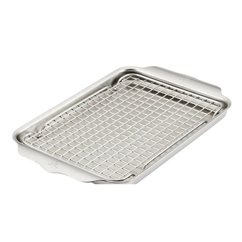 Hestan Provisions OvenBond Tri-ply Stainless Steel Quarter Sheet Pan with Rack, 9" x 12.5"