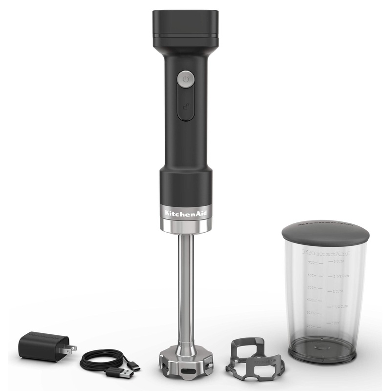 KitchenAid Go Cordless Hand Blender - Black Matte - Battery Included