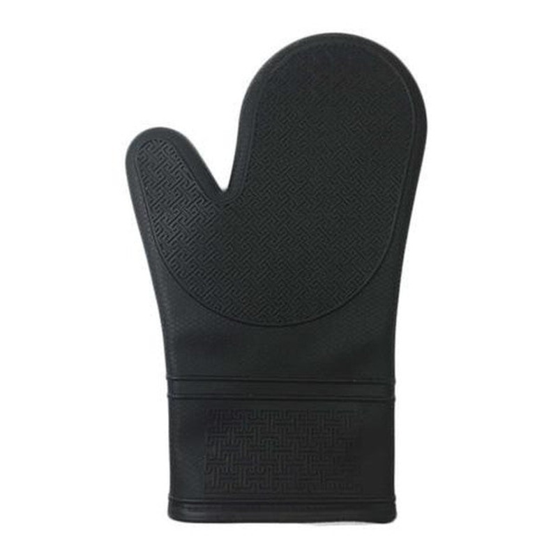 Port Style Silicone Oven Mitt - Black