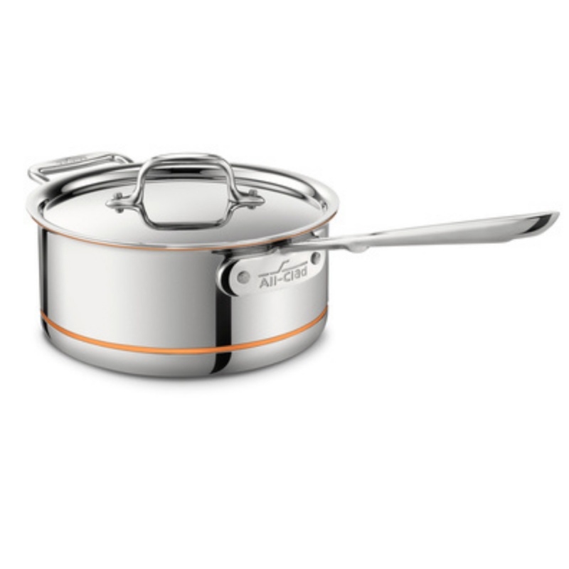 All-Clad Copper Core 3 qt. Sauce Pan with Lid  Floor Model