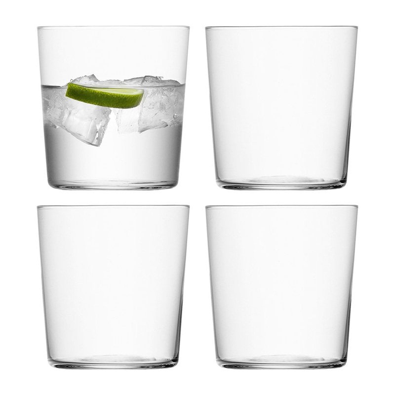 LSA Gio Set of 4 Tumblers - 390 ml / 8.4 x H9cm