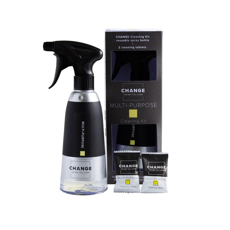 Change Multi-Purpose Cleaning Starter Kit with Spray Bottle & 2 Tablet