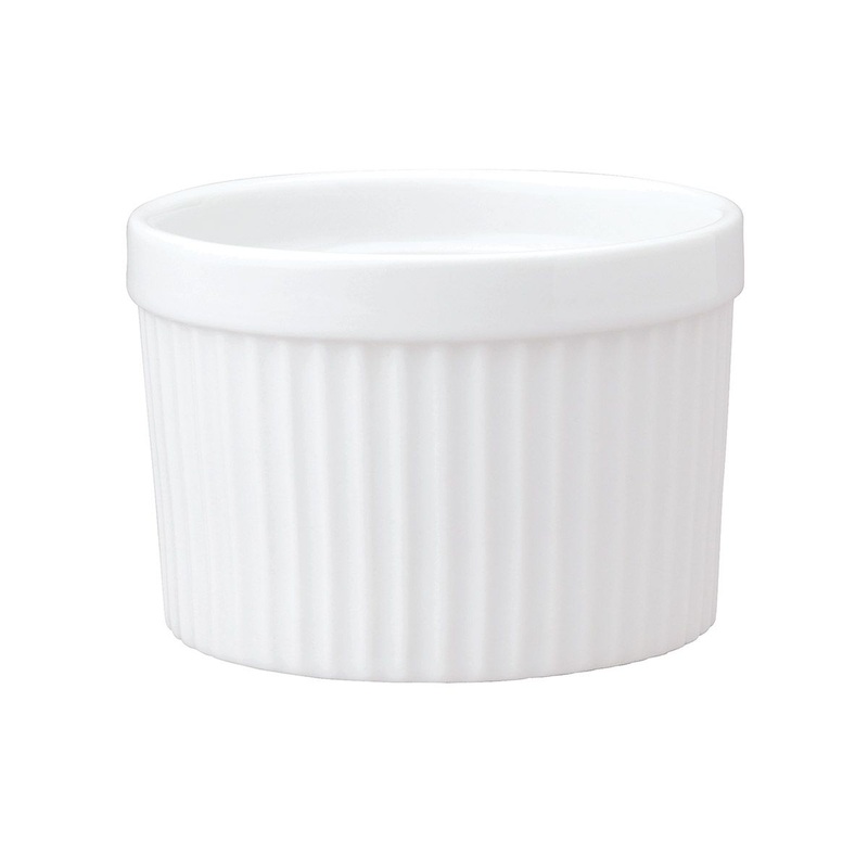 HIC White Souffl Ramekins - 10oz Deep
