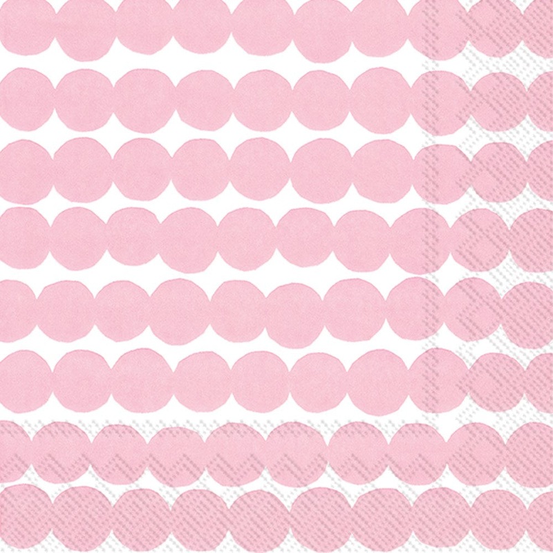 Marimekko Paper Lunch Napkins - RASYMATTO white rose