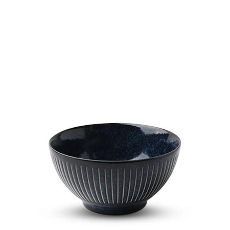 Miya 4.75 Namako Tokusa Rice Bowl -  Deep Blue