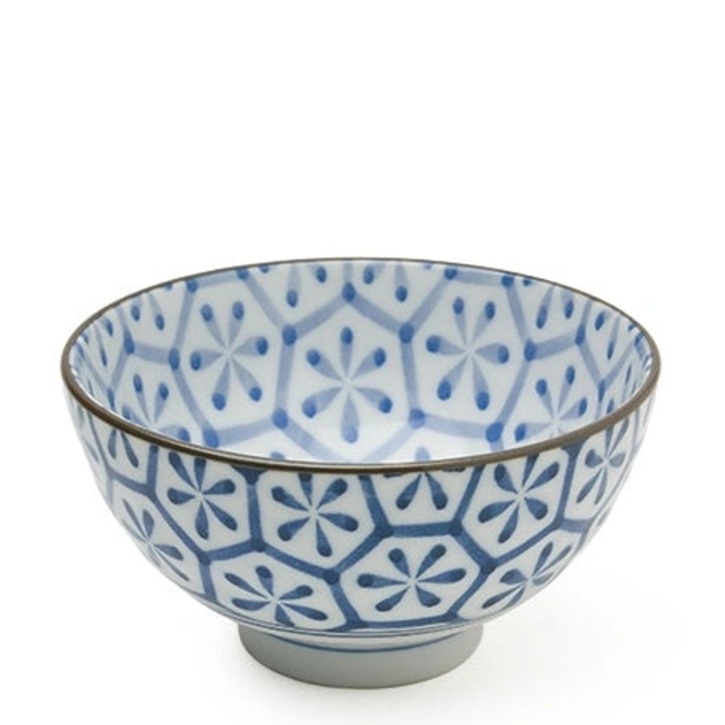Miya Monyou Hana Kikkou Rice Bowl -  4.25"