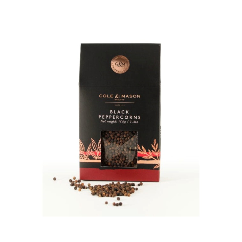 Cole & Mason Black Peppercorns Box Refill 5.3oz