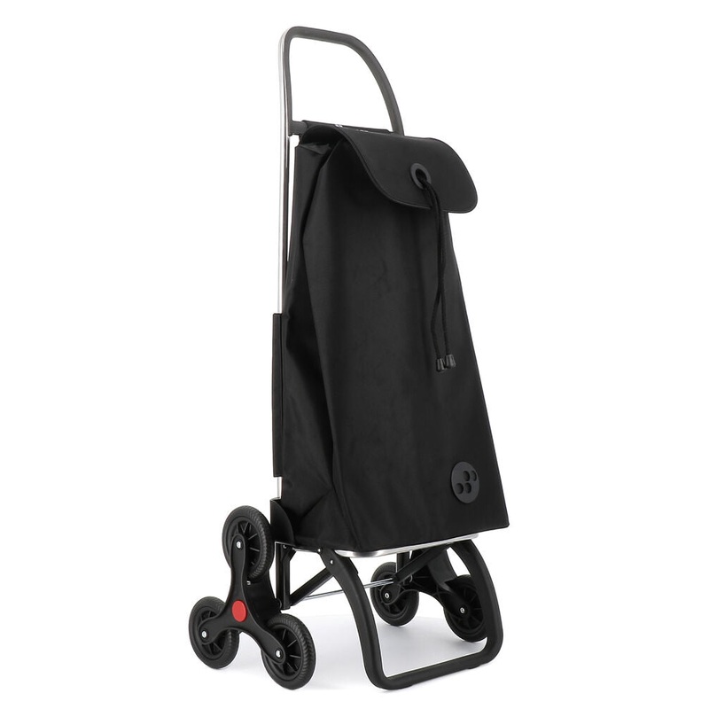 Rolser I-Max MF 6 Wheel Stair Climber Trolley-Black