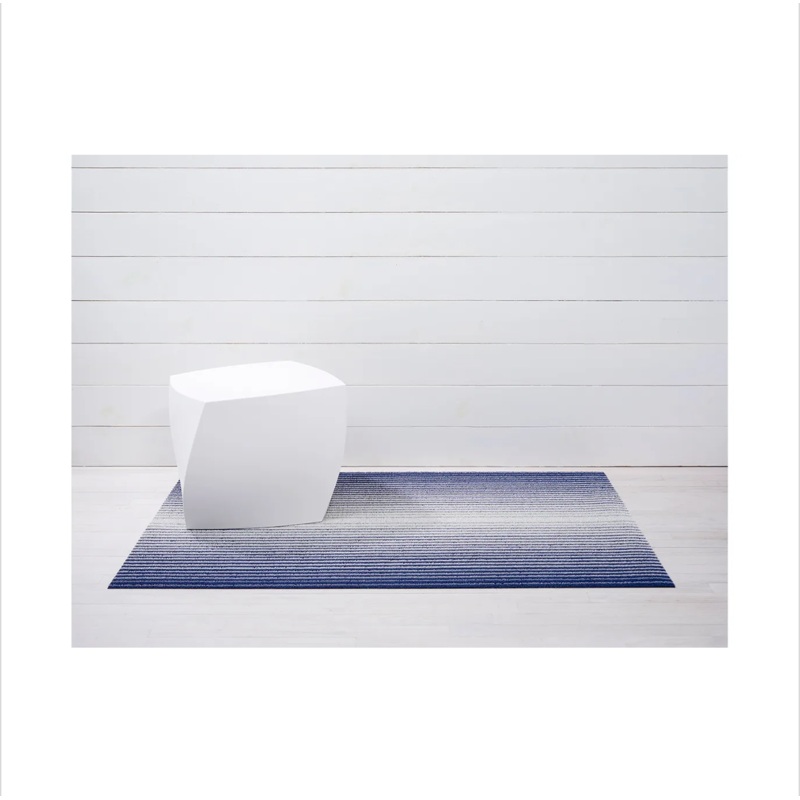 Chilewich Indoor Outdoor Shag Utility Mat - Domino / Denim / 24x36"