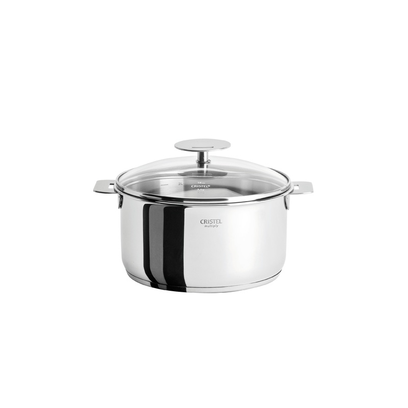 Cristel Casteline 1 QT 5.5" Saucepan with Lid