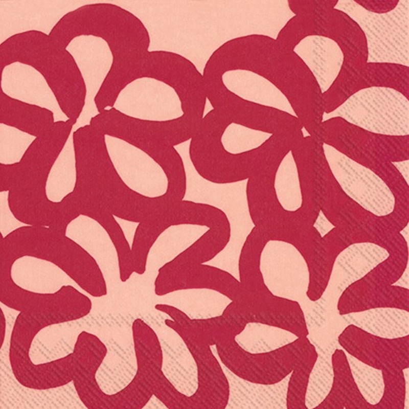 Marimekko Paper Lunch Napkins - JTTIKUKKA rose