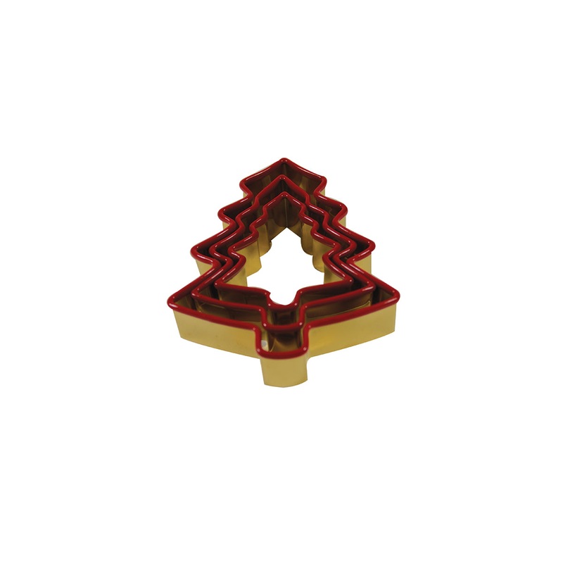 Nested Holiday Cookie Cutters, Set of 3 - fir tree