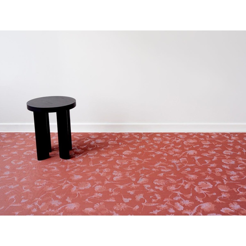 Chilewich Indoor Outdoor LTX Botanic Woven - 35x48"  Madder