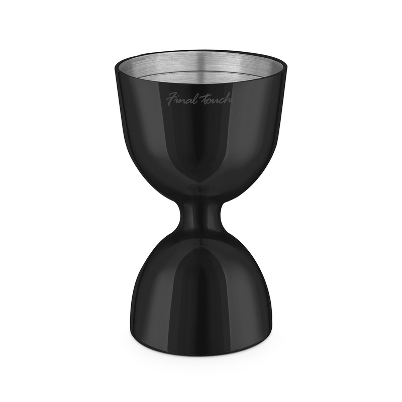 Final Touch Double Jigger - Black Chrome