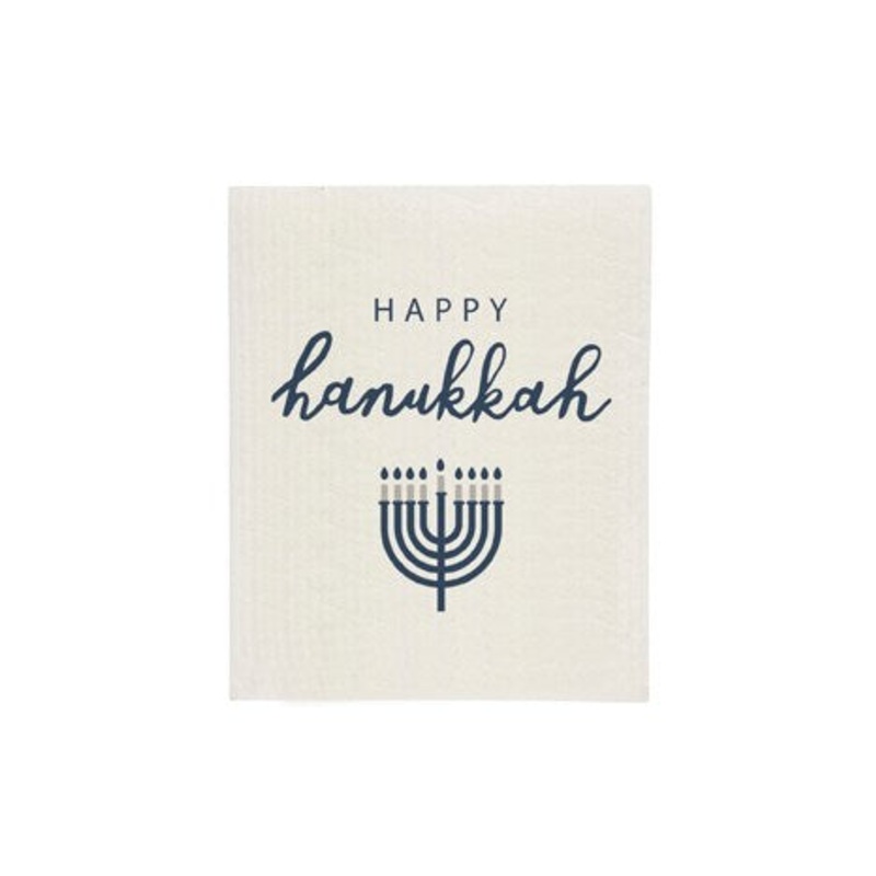 Harman Happy Hanukkah Sponge Cloth - Blue
