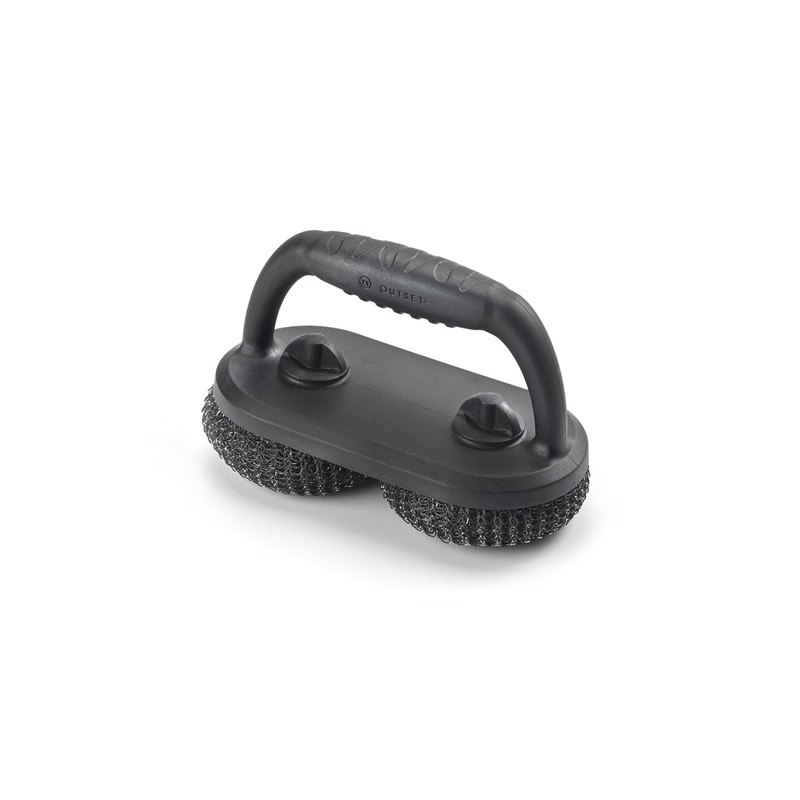 Outset Mesh Scrubber Grill Brush with Short Handle