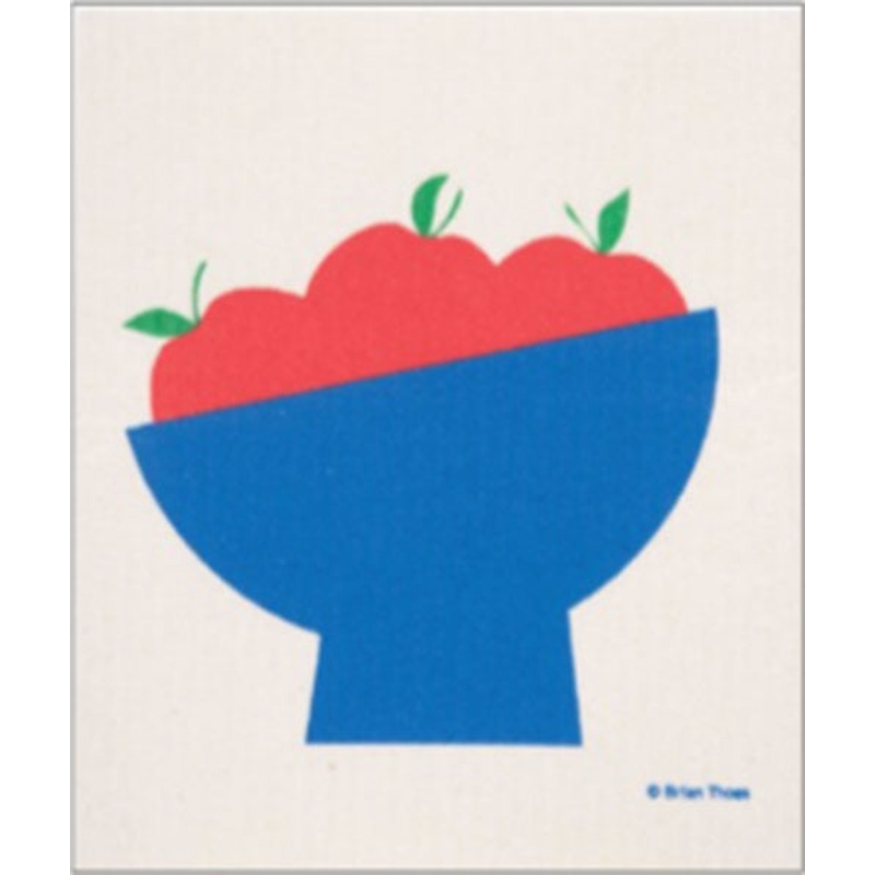 Cose Nuove Swedish Dishcloth - Apple Fruit Bowl