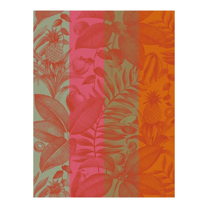 Jacquard Franais Cotton Tea Towel  - Fruits Exotiques / Orange