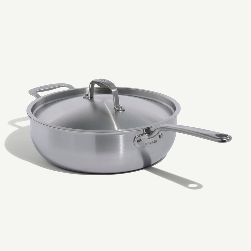 MADE IN Cookware 5 QT 5-ply Stainless Steel Saucier