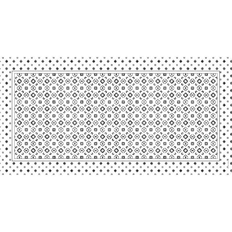 Maison Lorrain Vinyl Floor Mat: Monogramme - Large