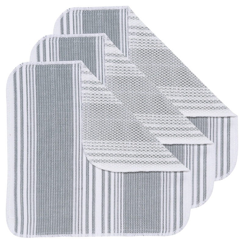Now Designs Scrub-It Dishcloths Set of 3 / London Gray