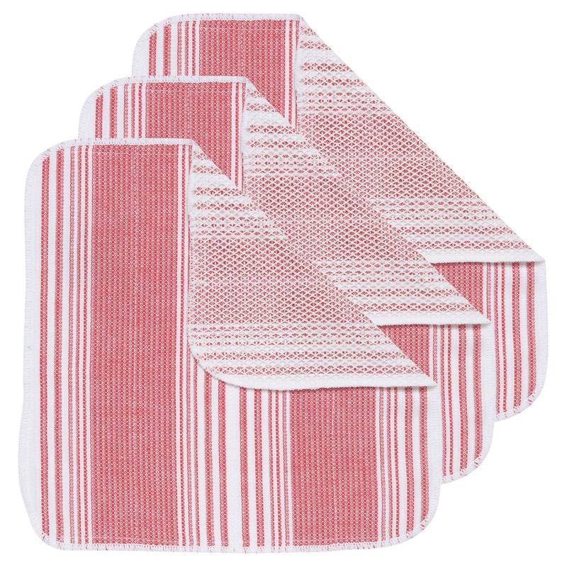 Now Designs Scrub-It Dishcloths Set of 3 / Red