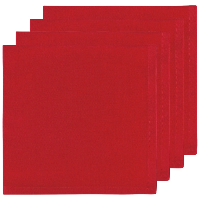Now Designs Spectrum Cotton Napkins - Set of 4 / Chili Red