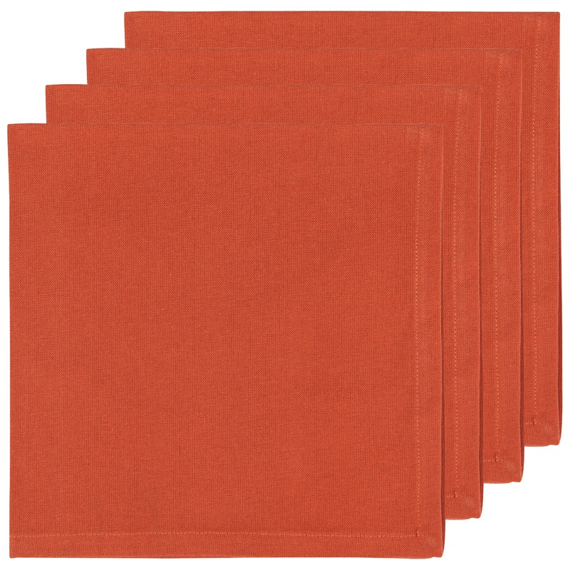 Now Designs Spectrum Cotton Napkins - Set of 4 / Rust