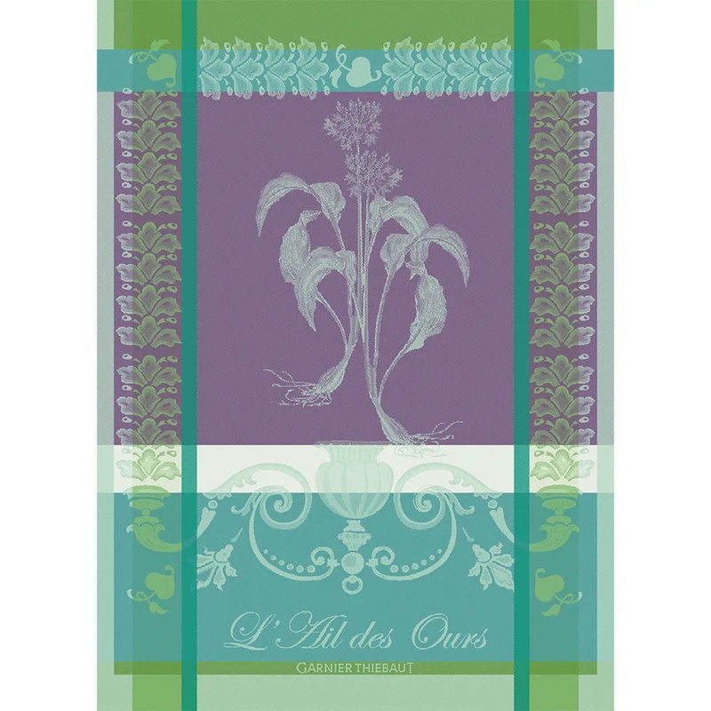 Garnier-Thiebaut Tea Towels - Ail Des Ours Emeraude
